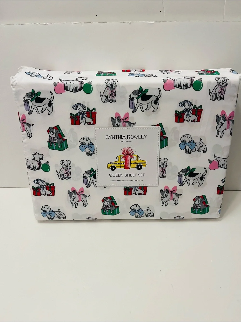 Berkshire Peanuts & Cynthia Rowley Lot of 2 Queen Sheet Sets Christmas Valentine